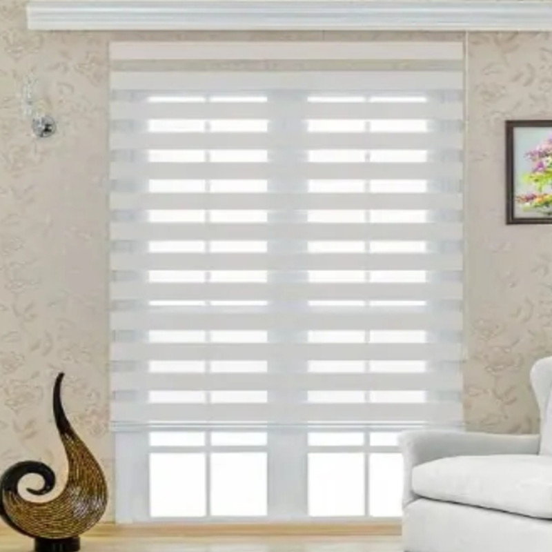 Zebra Perde Beyaz